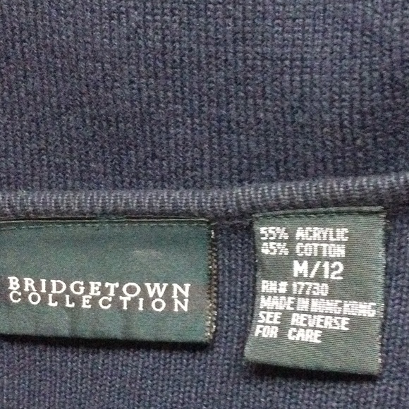 Women’s navy long sleeved sweater size M. - Picture 3 of 3